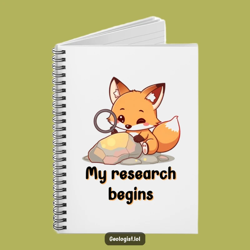 Funny Fox Explorer Notebook: Detailed Cover, Curious Critter, Magnifying Glass, Perfect Funny Gift